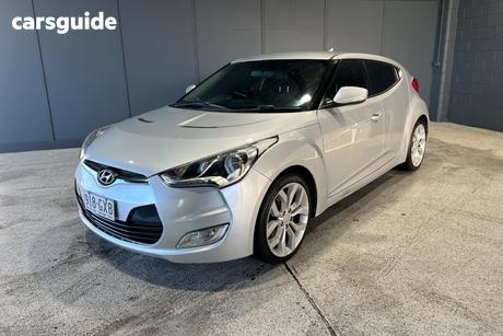 Silver 2012 Hyundai Veloster Coupe