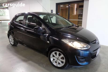 Black 2013 Mazda 2 Hatchback Maxx