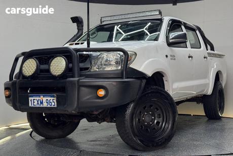 White 2011 Toyota Hilux Dual Cab Pick-up Sr (4X4)