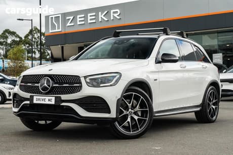 White 2021 Mercedes-Benz GLC300 Wagon E 4Matic Phev