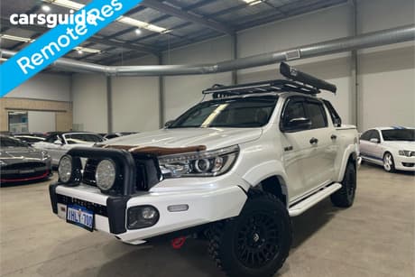 White 2018 Toyota Hilux Dual Cab Utility Rogue (4X4)