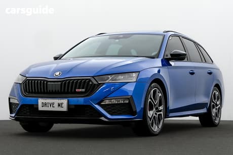 Blue 2024 Skoda Octavia Wagon Rs 180Tsi