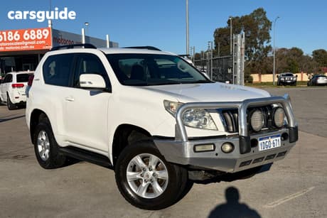 White 2010 Toyota Landcruiser Prado Wagon Sx (4X4)