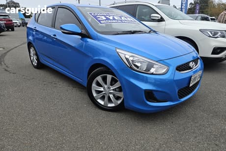 Blue 2019 Hyundai Accent Hatchback Sport