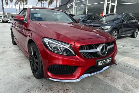 Red 2017 Mercedes-Benz C300 Cabriolet
