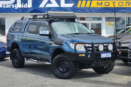 Blue 2013 Ford Ranger Dual Cab Utility Xlt 3.2 (4X4)