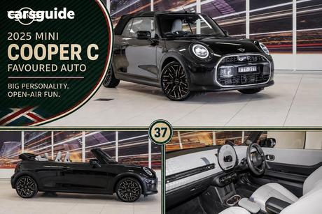 Black 2025 Mini Convertible Convertible Cooper C Favoured