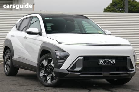 White 2026 Hyundai Kona Wagon Hybrid Premium