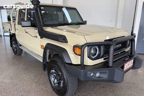 Beige 2025 Toyota Landcruiser 70 Series Double Cab Chassis Lc79 Gxl + Diff Locks