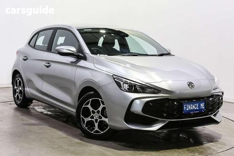 Silver 2025 MG MG3 Hatchback Excite Hybrid+