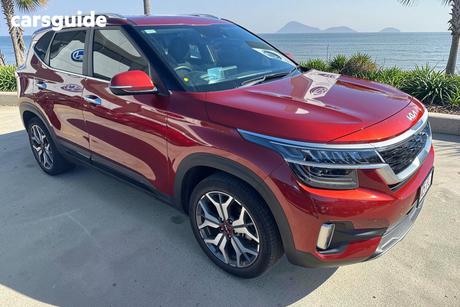 Orange 2022 Kia Seltos Wagon Gt-Line (Fwd) (Two-Tone)