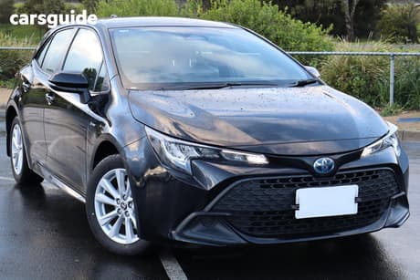 Black 2025 Toyota Corolla Hatchback Ascent Sport Hybrid