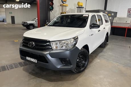 White 2022 Toyota Hilux Double Cab Pick Up Workmate (4X2)