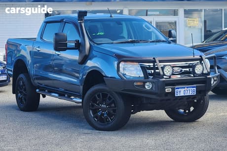 Blue 2014 Ford Ranger Dual Cab Utility Xlt 3.2 (4X4)