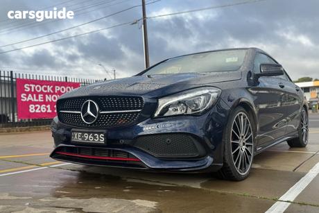 Blue 2018 Mercedes-Benz CLA250 Coupe Sport 4Matic
