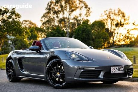 Grey 2021 Porsche 718 Roadster Boxster 25 Years