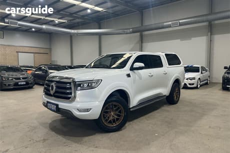 White 2023 GWM UTE Dual Cab Chassis Tray Cannon (4X2)
