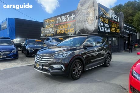 Brown 2017 Hyundai Santa FE Wagon Active X