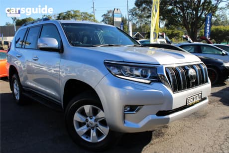 Silver 2018 Toyota Landcruiser Prado Wagon Gxl (4X4)