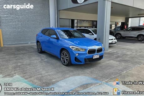 Blue 2018 BMW X2 Wagon Sdrive20I M Sport X