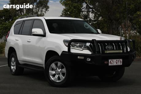 White 2018 Toyota Landcruiser Prado Wagon Gxl (4X4)