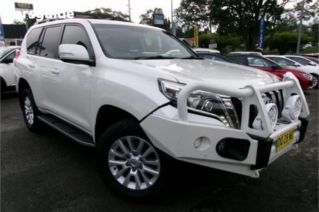 White 2017 Toyota Landcruiser Prado Wagon Vx (4X4)