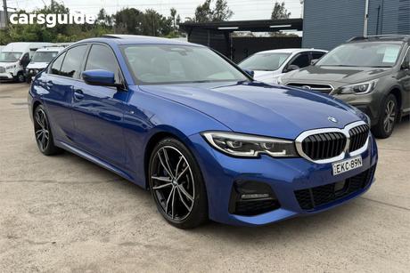 Blue 2020 BMW 330I Sedan M Sport