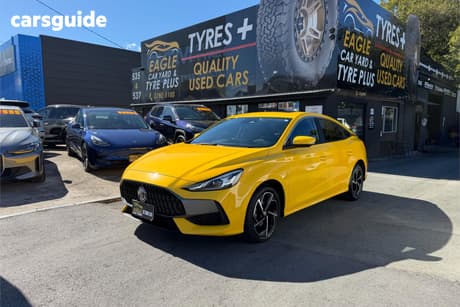 Yellow 2023 MG MG5 Sedan Essence
