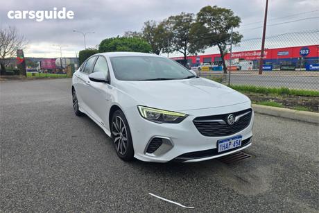 White 2018 Holden Commodore Liftback Rs