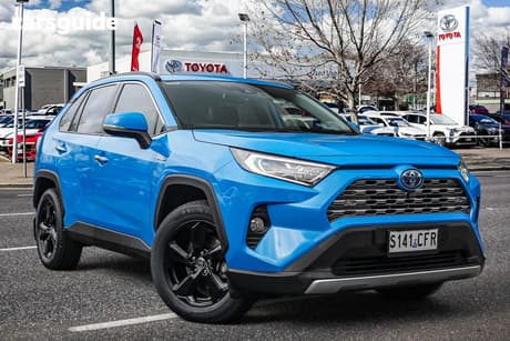 Blue 2020 Toyota RAV4 Wagon Cruiser Awd Hybrid