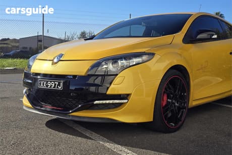 Yellow 2012 Renault Megane Coupe Rs 265 Trophy