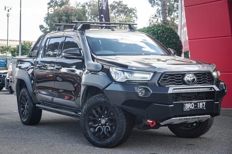 Black 2021 Toyota Hilux Double Cab Pick Up Rugged X (4X4)