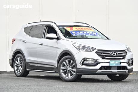Silver 2017 Hyundai Santa FE Wagon Elite Crdi (4X4)