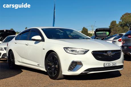 White 2018 Holden Commodore Liftback Rs