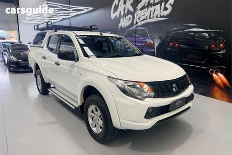 White 2018 Mitsubishi Triton Dual Cab Utility Glx Plus (4X4)