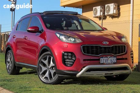 Red 2017 Kia Sportage Wagon Gt-Line Grey Leather (Awd)