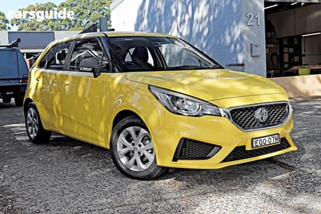 Yellow 2021 MG MG3 Hatchback Core