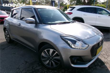 Silver 2017 Suzuki Swift Hatchback Glx Turbo