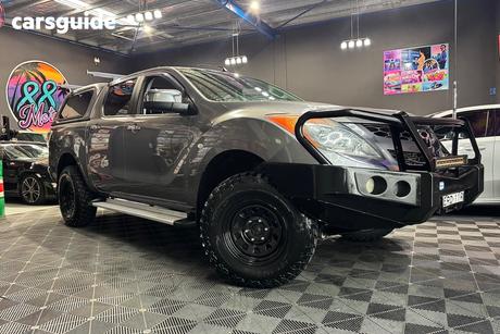 Grey 2013 Mazda BT-50 Dual Cab Utility Gt (4X4)