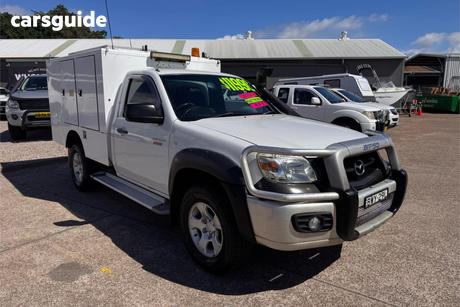White 2010 Mazda BT-50 Cab Chassis Boss B3000 Dx (4X4)