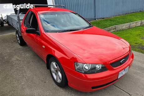 Red 2003 Ford Falcon Ute Ute Tray XLS R