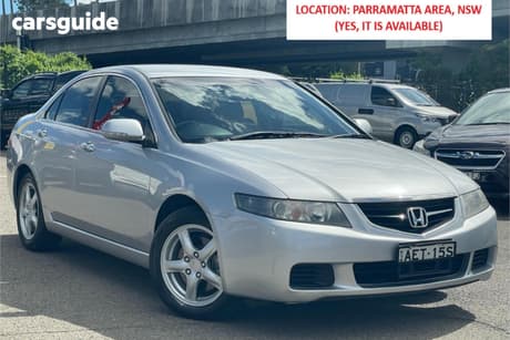 Silver 2005 Honda Accord Euro Sedan 7TH GEN F