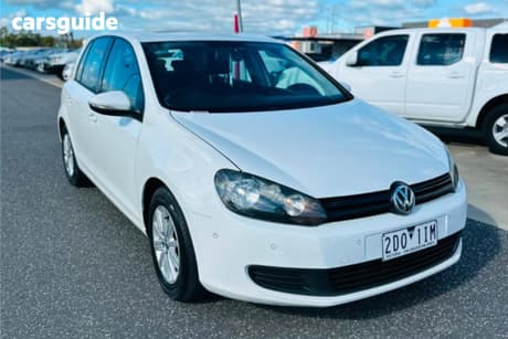 White 2012 Volkswagen Golf Hatchback 90 Tsi Trendline