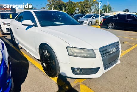 White 2011 Audi A5 Coupe 2.0 Tfsi Quattro