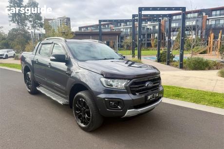 Grey 2021 Ford Ranger Double Cab Pick Up Wildtrak 2.0 (4X4)