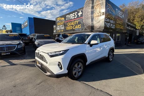 White 2025 Toyota RAV4 Wagon Gx (2Wd) Hybr Full Size Spare