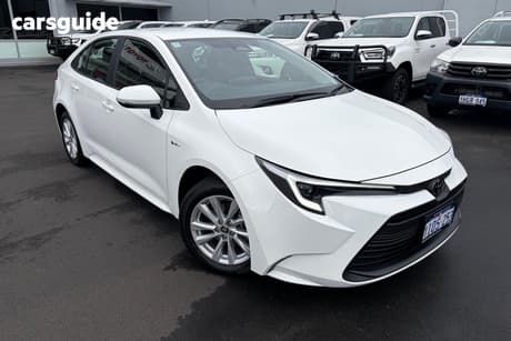 White 2025 Toyota Corolla Sedan Ascent Sport Hev