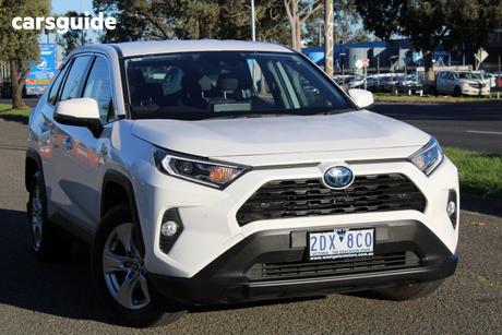 White 2021 Toyota RAV4 Wagon Gx (2Wd) Hybrid