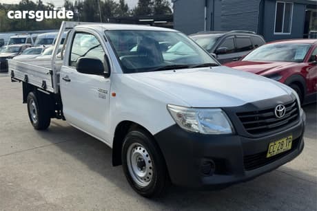 White 2014 Toyota Hilux Cab Chassis Workmate