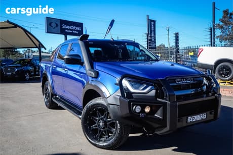 Blue 2021 Isuzu D-MAX Crew Cab Utility X-Terrain (4X4)